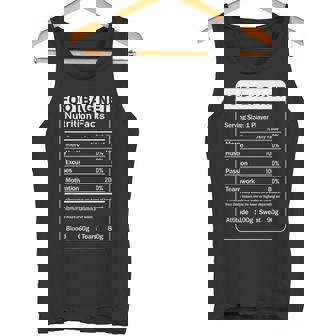 Footbag Net Nutrition Facts Sarcastic Player Tank Top | Mazezy