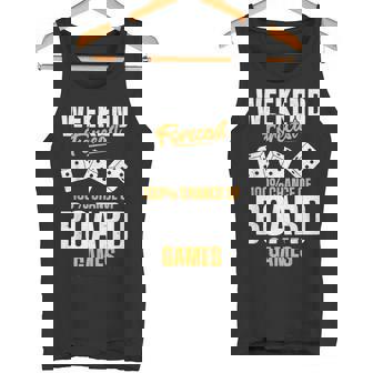 Weekend Forecast 100 Chance Of Board Games Tank Top | Mazezy
