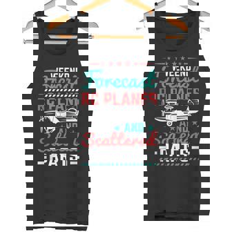 Weekend Forecast RC Planes And Scattered Parts RC Plane Tank Top Tank Top | Mazezy