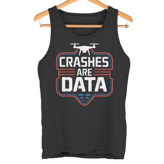 FPV Drone Racer Crashes Drone Racing Tank Top | Mazezy