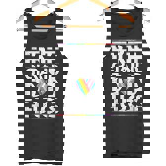 Free Granddad Hugs Support LGBT Proud Parades Rainbow Flag Tank Top | Mazezy