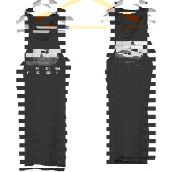 Freedom Ski Snowboard Graphic Mountain Landscape Adventure Tank Top Tank Top | Mazezy