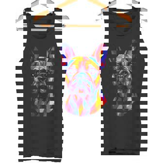 French-Bulldog-Dog Dog-Breed Pop-Art Dogs Tank Top | Mazezy