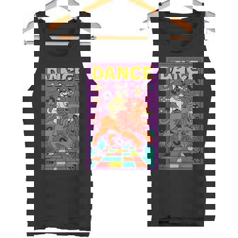 French Bulldog Riding a Lion Dance Bright Pop Art Frenchie Tank Top Tank Top | Mazezy