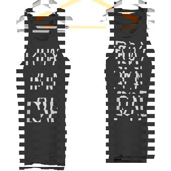 Friday I'm In Love Love デザイン、ハート タンクトップ - Kawaiitshirt