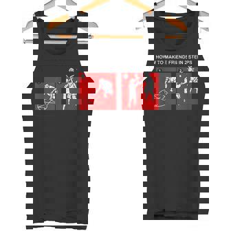 How To Make Friends In 2 Steps Goth Satan Emo Tank Top | Mazezy