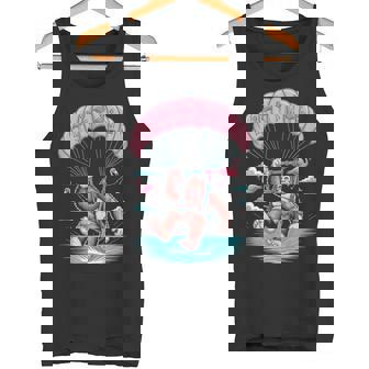 Fun Scene Bigfoot Flamingo Parasailing Summer Beach Tank Top Tank Top | Mazezy