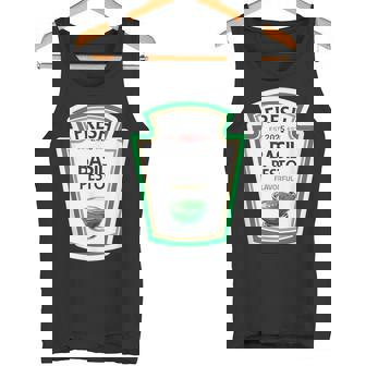 Funny Halloween Shirt 2025 Green Fresh Basil Pesto DIY Tank Top | Mazezy