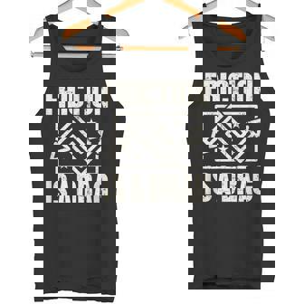 Physics Friction Is A Drag Pun T タンクトップ - Kawaiitshirt