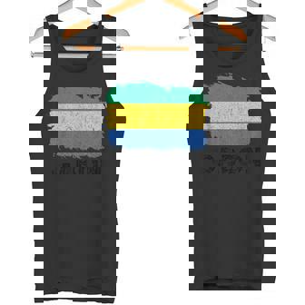 Gabon Vintage Gabonese Flag Gabonese Pride Gabonese Roots Tank Top | Mazezy