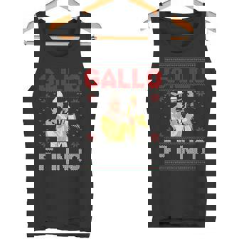 Gallo Fino Ugly Sweater Spanish Christmas Fiesta Tank Top | Mazezy