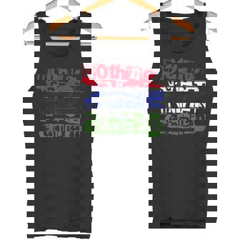 The Gambia Nothing Scares Me My Wife Is Gambian Tank Top | Mazezy