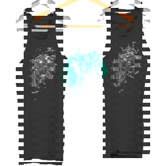 Gamer Controller With Macau Flag Tank Top | Mazezy