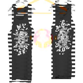 Gangsta Wrapper Santa Skull Christmas Pajama Rock On Holiday Tank Top | Mazezy