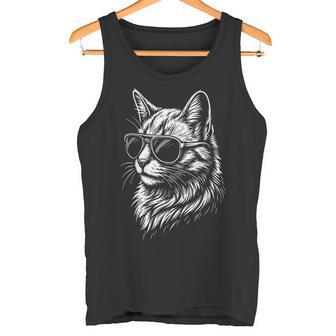 Gato Con Gafas Deol Camiseta sin mangas - Regaloses