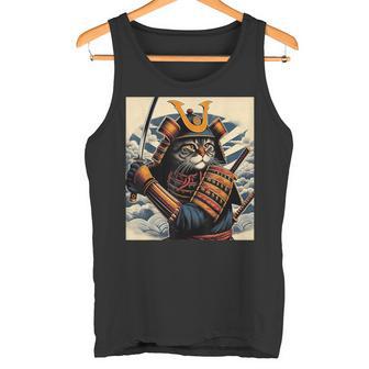 Gatoamurai Japonés Gato Ninja Camiseta sin mangas - Regaloses