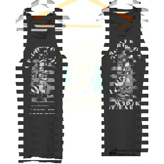 Gebhard Woods State Park Illinois Hiking Trail Raccoon Tank Top | Mazezy