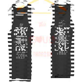 Geeky Soul Loves Tanning Sun Lover Beach Vacation Fun Tank Top Tank Top | Mazezy