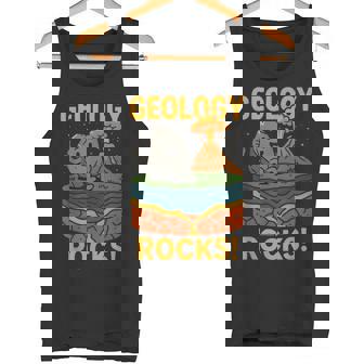 Geology Rocks Science Earth Core Volcano Rock Lover Tank Top | Mazezy