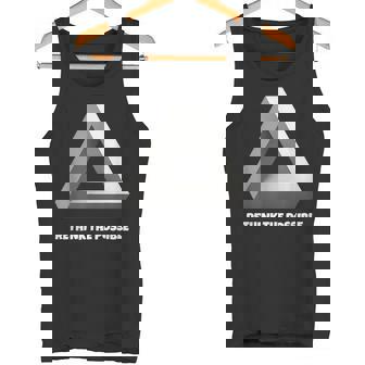 Geometric Illusion Triangle Bold Optical Art Tank Top | Mazezy