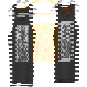 German Shepherd King Hearts Cool Playing Card Disco Dog Tank Top | Mazezy