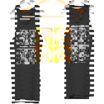 German Wirehaired Pointer Pop Art Colorful Drawing Painting Tank Top Tank Top | Mazezy