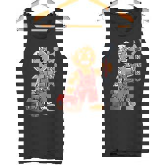 Gingerbread Mechanic Handyman Fixer Worker Christmas Tank Top Tank Top | Mazezy