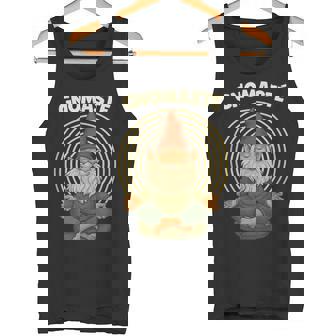 Gnomaste Yoga Gnome Garden Meditation Pun Tank Top | Mazezy