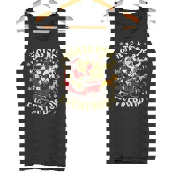 Goats For Everybody Santa Christmas Goat Mom Goat Dad Tank Top - Monsterry