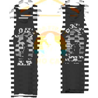 God First No Cap Vintage Christian Teenagers Hip Hop Praying Tank Top | Mazezy