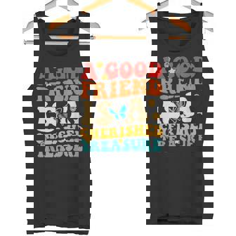 A Good Friend Is A Cherished Treasure Friendship Tank Top | Mazezy