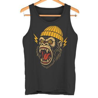 Gorila Tatuajeintage Clásico Americano Oldchool Tatuajes Camiseta sin mangas - Regaloses