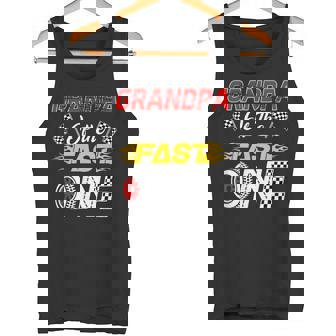 Grandpa Of The Fast One 1St Birthday Race Car Family Tank Top | Mazezy
