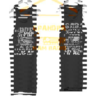 Grandpa Is My Name Ham Radio Is My Game Hamラジオ アマチュア無線 タンクトップ - Kawaiitshirt