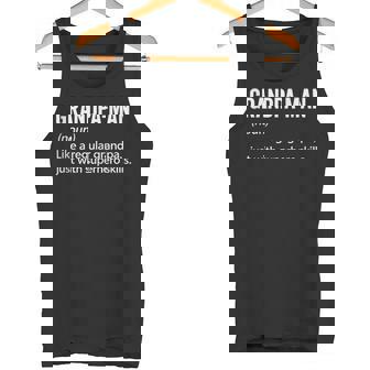 Grandpa-Man Like a Regular Grandpa Just With Superhero Skill Tank Top Tank Top | Mazezy