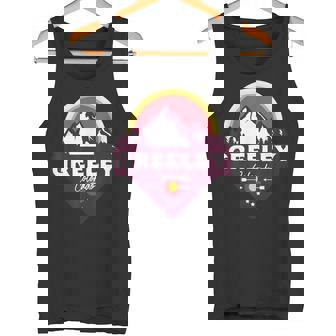 Greeley Colorado CO Rocky Mountains Hiking Skiing Tank Top | Mazezy