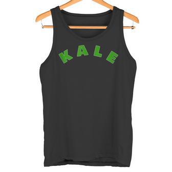 Green Kale Text Novelty Shirt – Healthy Food Lover Tank Top Tank Top | Mazezy