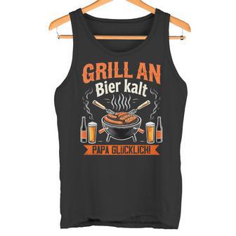 Grill Bier Papaatertag Familie Papa Grillen Für Männer Tank Top - Seseable