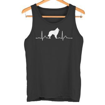 Groenendael Heartbeat Herzschlag Hunde Hund Tank Top - Geschenkecke