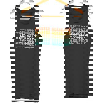 Groovy Master Sergeant Job Title Tank Top | Mazezy