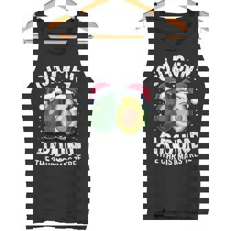 Guacin’ Around The Christmas Tree Avocado Christmas Tank Top | Mazezy