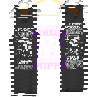 Gymnastics My Favorite Gymnast Calls Me Poppy Tank Top | Mazezy