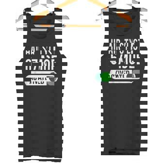 Hair Stylist 6-7 Mode Activated Job Title Tank Top | Mazezy