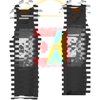 Half Canada Grenada Flag Canadian Grenadian Pride Roots Tank Top | Mazezy