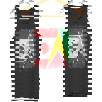 Half Canada Guyana Flag Canadian Guyanese Pride Roots Tank Top | Mazezy