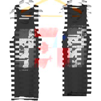 Half Canada Panama Flag Canadian Panamanian Pride Roots Tank Top | Mazezy