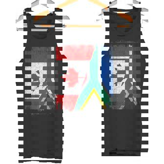 Half Canada South Africa Flag Canadian African Pride Roots Tank Top | Mazezy