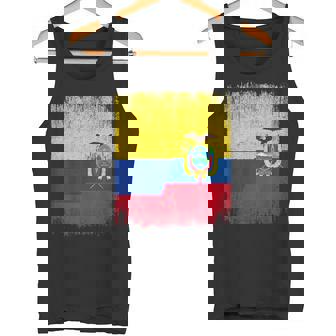 Half Colombia Ecuador Flag Colombian Ecuadorian Pride Roots Tank Top | Mazezy