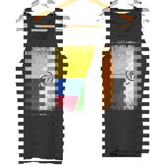 Half Colombia India Flag Colombian Indian Pride Roots Tank Top | Mazezy
