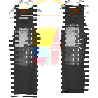 Half Colombia Kenya Flag Colombian Kenyan Pride Roots Tank Top | Mazezy